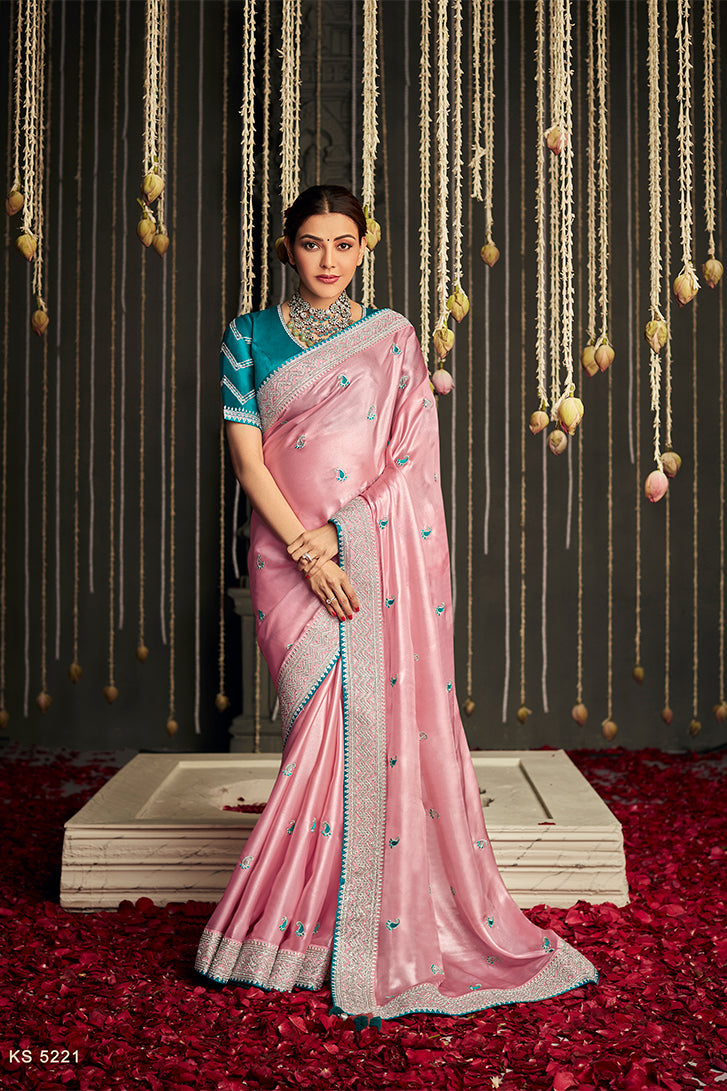 Party Wear Border Copper Zari Butta Saree, 6.3 m (with blouse piece) at Rs  2500/piece in Anantapur