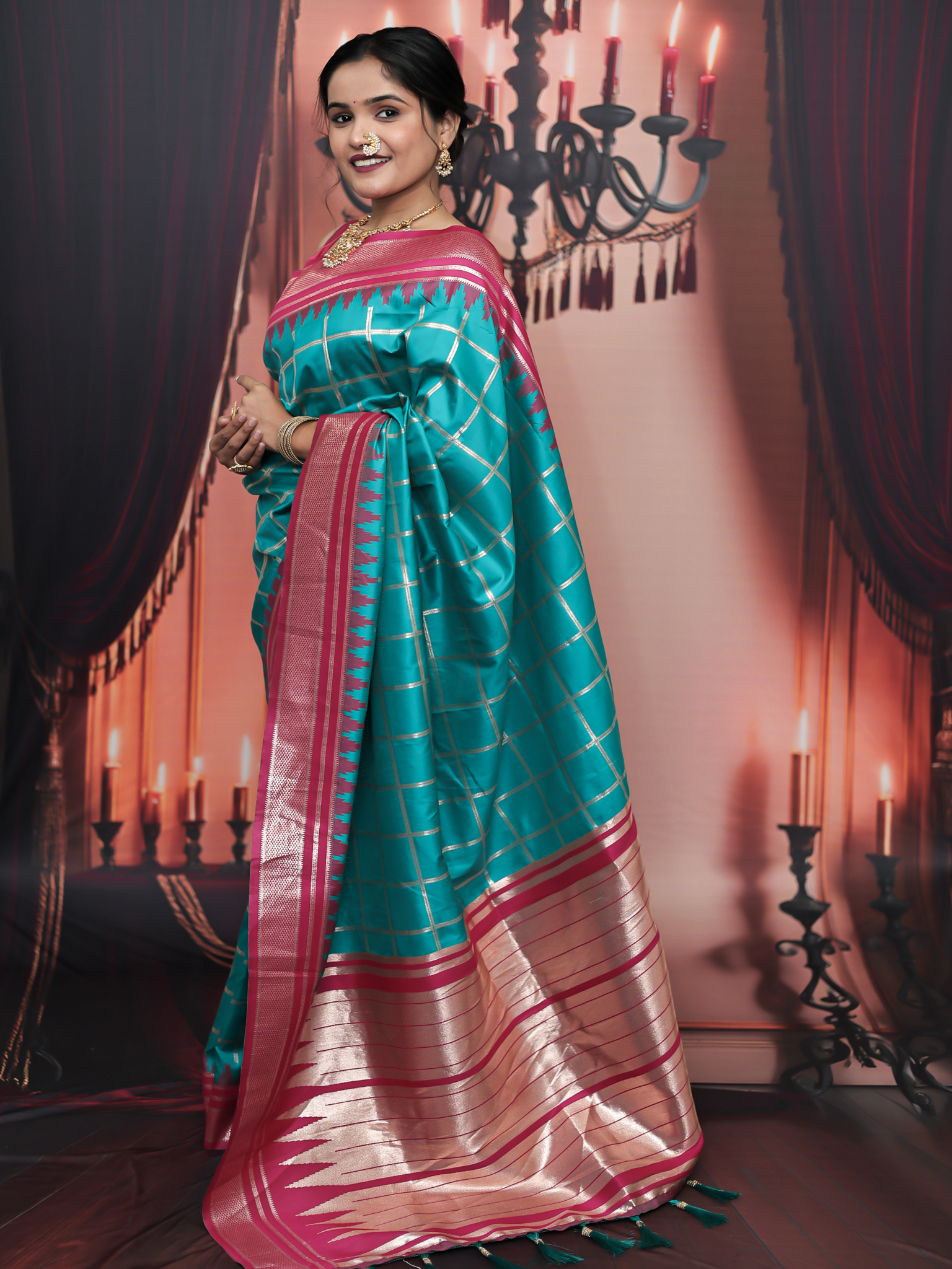 Merrythought Cloud Silk Cheekys T151 限定版 Buy Classic Checks Soft Silk Saree | Moolchand Mill
